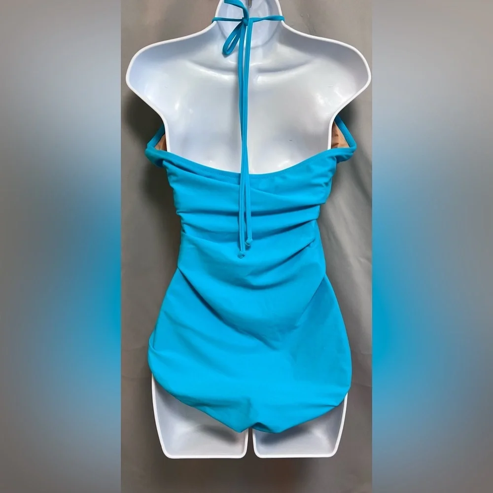 NWT J. Crew Women’s one piece swimsuit size XL Blue‎